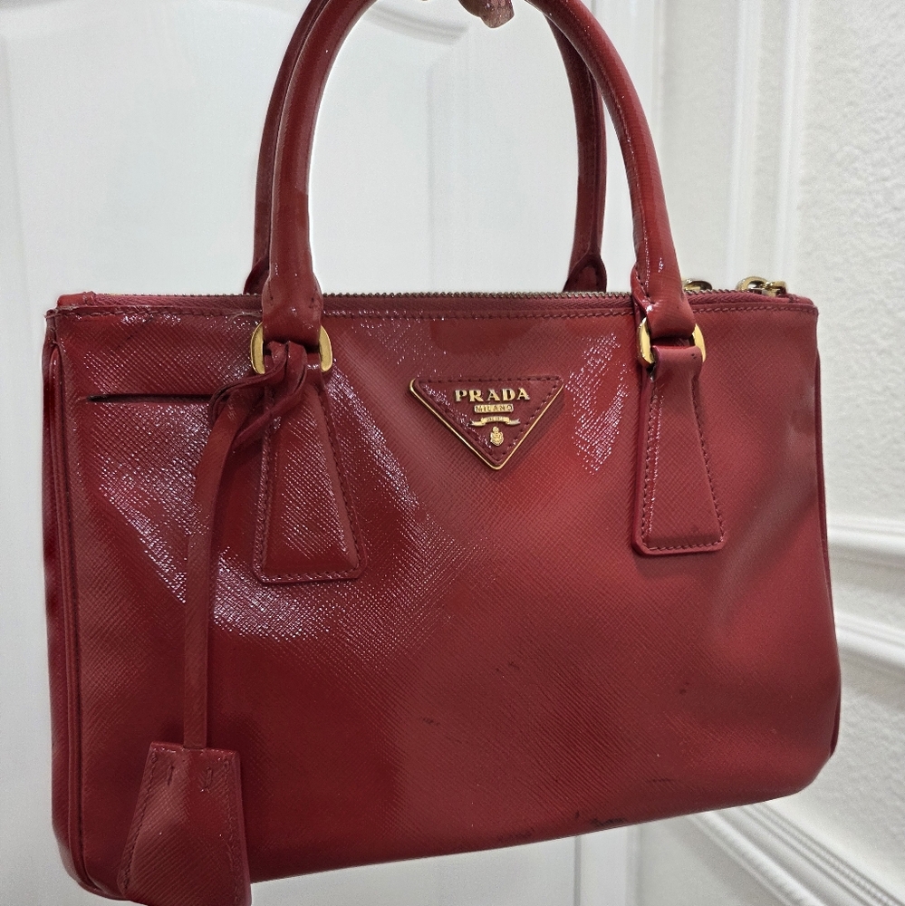 Prada Red Leather Women's Bag